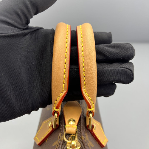 Louis Vuitton Nano Speedy Bandouliere Monogram Brown
