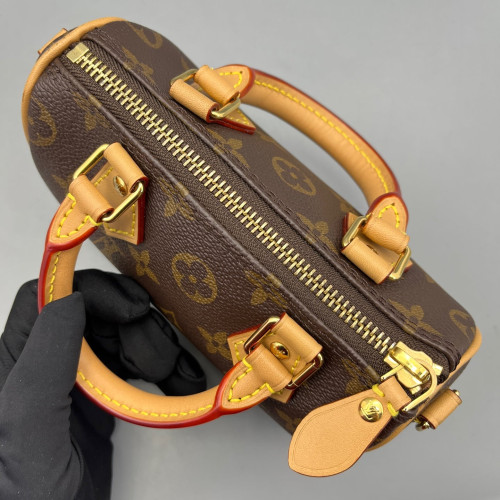 Louis Vuitton Nano Speedy Bandouliere Monogram Brown