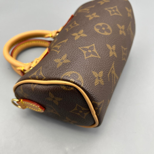 Louis Vuitton Nano Speedy Bandouliere Monogram Brown