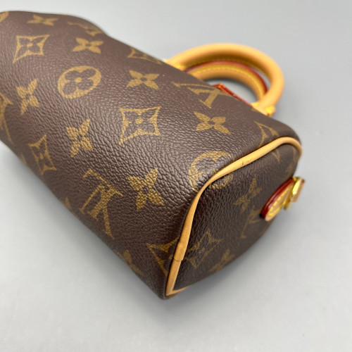 Louis Vuitton Nano Speedy Bandouliere Monogram Brown