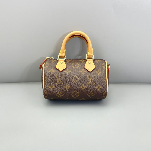 Louis Vuitton Nano Speedy Bandouliere Monogram Brown