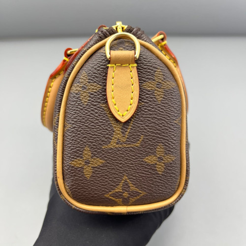 Louis Vuitton Nano Speedy Bandouliere Monogram Brown