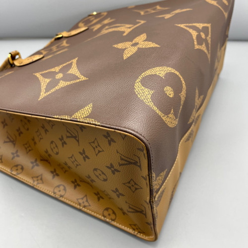Louis Vuitton Onthego GM Reverse Monogram Giant Brown Black