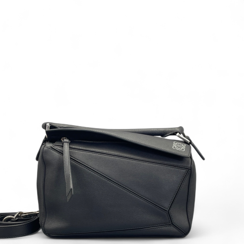 Loewe Small Puzzle Grained Calfskin Black Loewe Small Puzzle Grained Calfskin Black