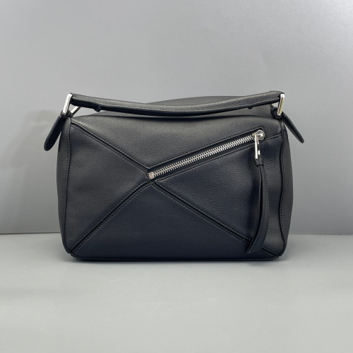 Loewe Small Puzzle Grained Calfskin Black Loewe Small Puzzle Grained Calfskin Black