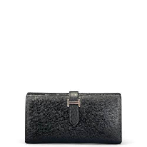 Hermes Bearn Gusset Wallet Epsom 89 Noir