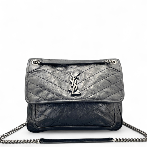 Yves Saint Laurent Medium Niki Chain Calfskin Black