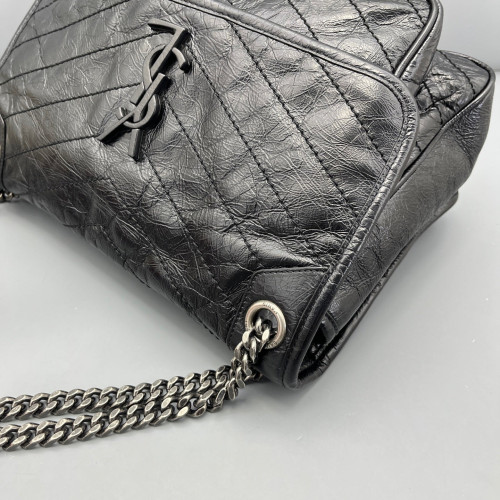 Yves Saint Laurent Medium Niki Chain Calfskin Black