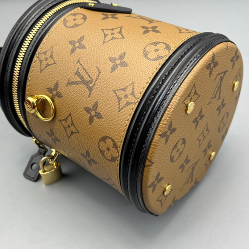 Louis Vuitton Cannes Reverse Monogram Brown Black