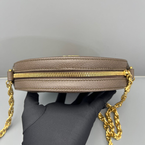 Gucci Web Mini Ophidia Round Bag GG Monogram Beige Ebony Gucci Web Mini Ophidia Round Bag GG Monogram Beige Ebony