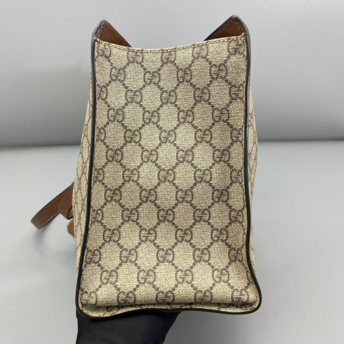 Gucci Medium Padlock Tote GG Monogram Tan Beige Brown Gucci Medium Padlock Tote GG Monogram Tan Beige Brown