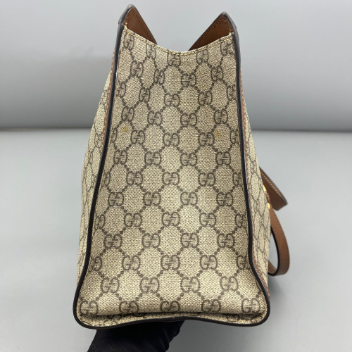 Gucci Medium Padlock Tote GG Monogram Tan Beige Brown Gucci Medium Padlock Tote GG Monogram Tan Beige Brown