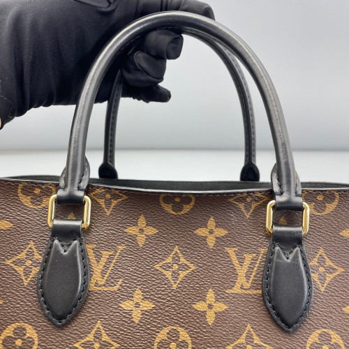 Louis Vuitton Flower Tote Monogram Brown Black