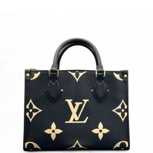 Louis Vuitton Onthego PM Monogram Empreinte Giant Black White