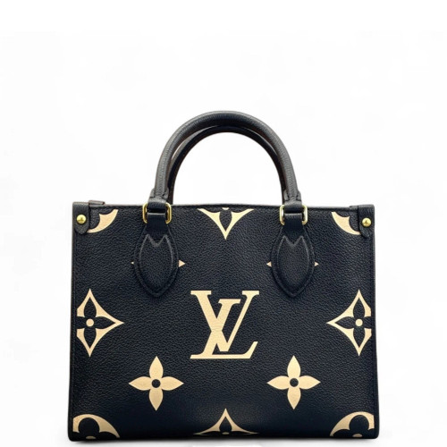 Louis Vuitton Onthego PM Monogram Empreinte Giant Black White