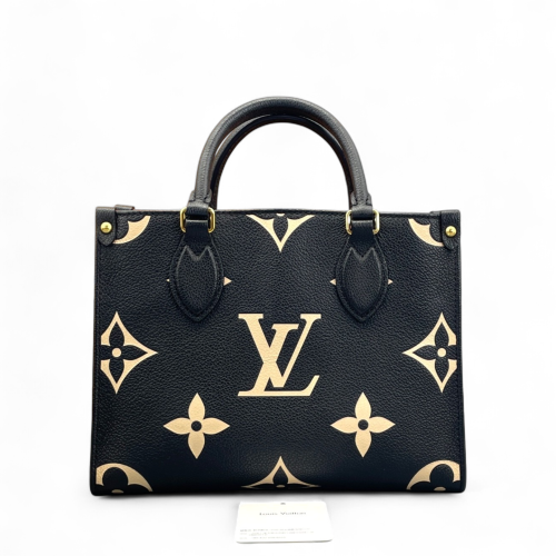 Louis Vuitton Onthego PM Monogram Empreinte Giant Black White