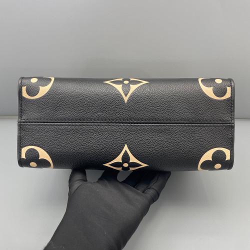Louis Vuitton Onthego PM Monogram Empreinte Giant Black White