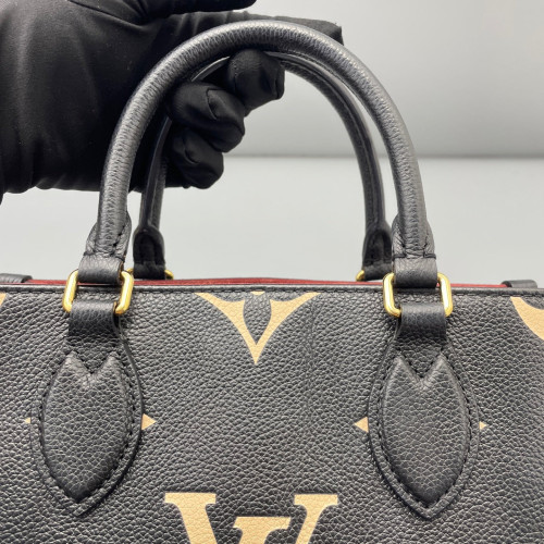 Louis Vuitton Onthego PM Monogram Empreinte Giant Black White