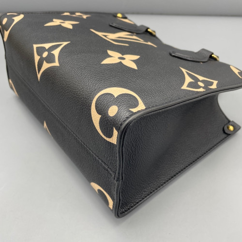Louis Vuitton Onthego PM Monogram Empreinte Giant Black White
