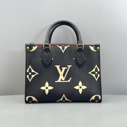 Louis Vuitton Onthego PM Monogram Empreinte Giant Black White