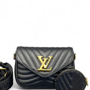 Louis Vuitton New Wave Multi Pochette Calfskin Black