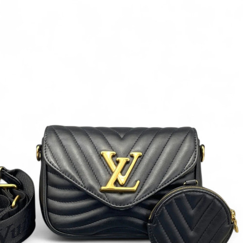 Louis Vuitton New Wave Multi Pochette Calfskin Black