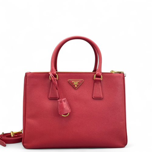 Prada Galleria Tote Saffiano Calfskin Red