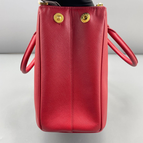 Prada Galleria Tote Saffiano Calfskin Red