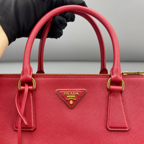 Prada Galleria Tote Saffiano Calfskin Red