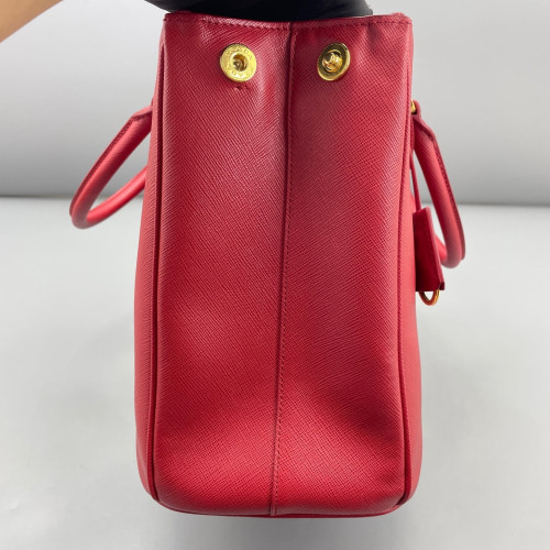 Prada Galleria Tote Saffiano Calfskin Red