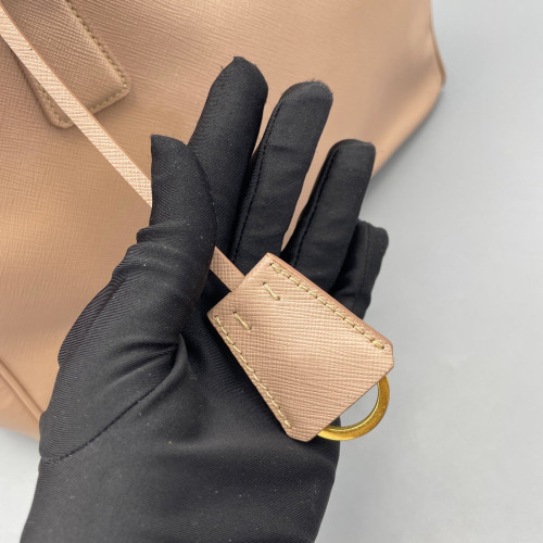 Prada Galleria Tote Saffiano Calfskin Nude Pink