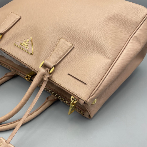 Prada Galleria Tote Saffiano Calfskin Nude Pink