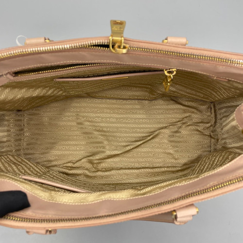 Prada Galleria Tote Saffiano Calfskin Nude Pink