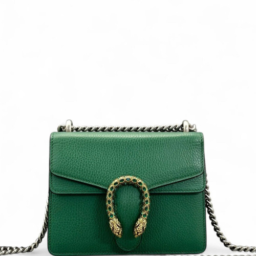 Gucci Small Dionysus Grained Calfskin Green