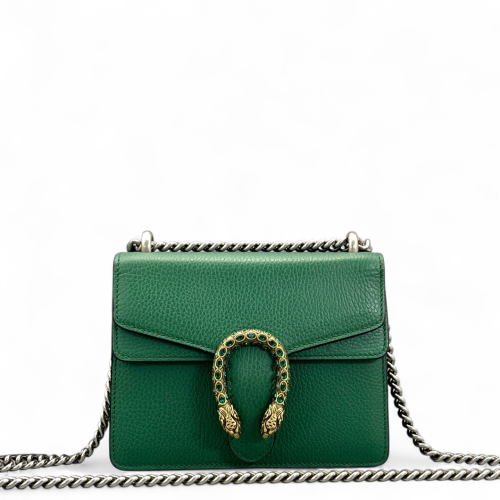 Gucci Small Dionysus Grained Calfskin Green
