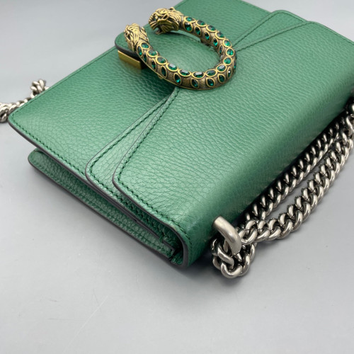 Gucci Small Dionysus Grained Calfskin Green