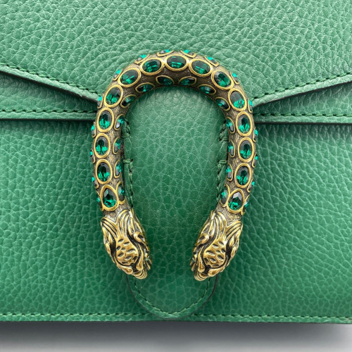 Gucci Small Dionysus Grained Calfskin Green