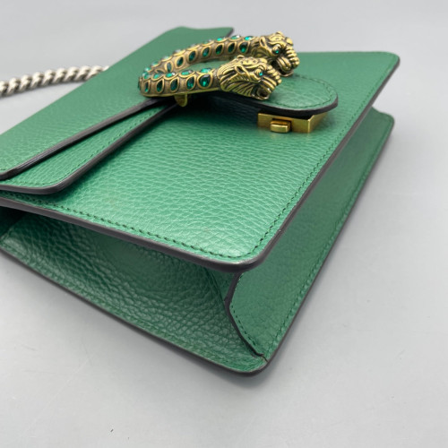 Gucci Small Dionysus Grained Calfskin Green