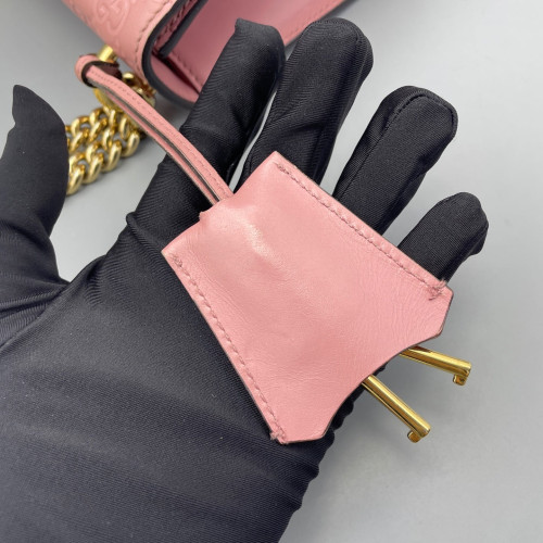 Gucci Small Padlock Shoulder Bag Guccissima Pink Gucci Small Padlock Shoulder Bag Guccissima Pink