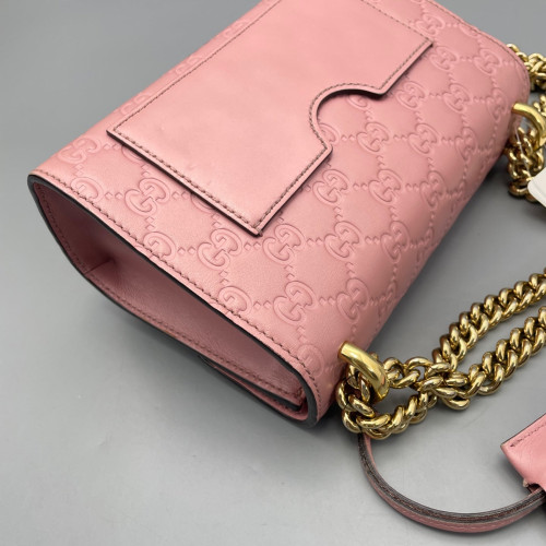 Gucci Small Padlock Shoulder Bag Guccissima Pink Gucci Small Padlock Shoulder Bag Guccissima Pink