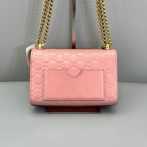 Gucci Small Padlock Shoulder Bag Guccissima Pink Gucci Small Padlock Shoulder Bag Guccissima Pink