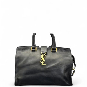 Yves Saint Laurent Small Cabas Chyc Calfskin Black