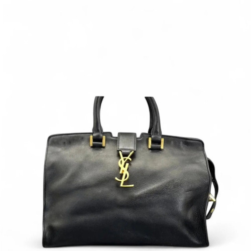 Yves Saint Laurent Small Cabas Chyc Calfskin Black