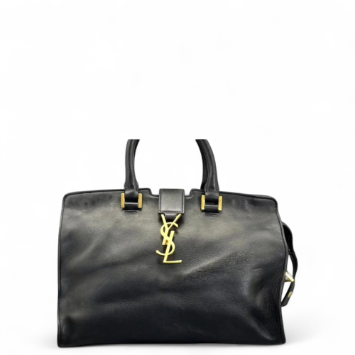 Yves Saint Laurent Small Cabas Chyc Calfskin Black