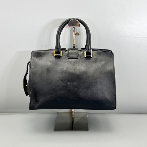 Yves Saint Laurent Small Cabas Chyc Calfskin Black