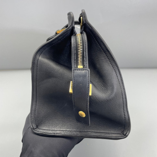 Yves Saint Laurent Small Cabas Chyc Calfskin Black