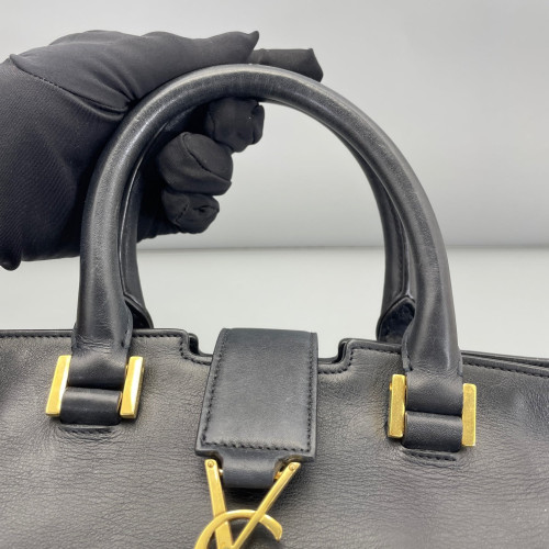 Yves Saint Laurent Small Cabas Chyc Calfskin Black