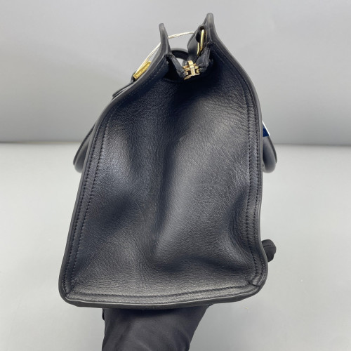 Yves Saint Laurent Small Cabas Chyc Calfskin Black