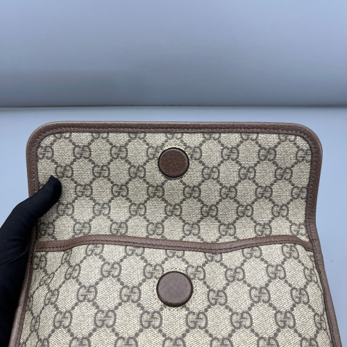 Gucci Web Neo Vintage Belt Bag GG Supreme Monogram Beige Ebony
