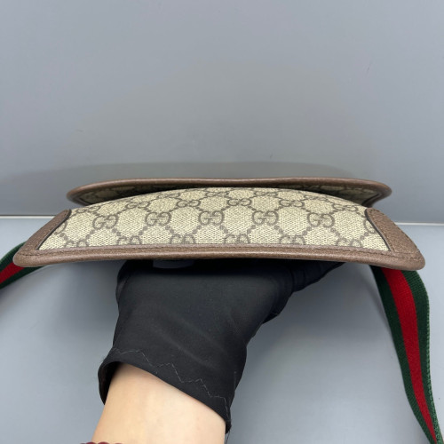 Gucci Web Neo Vintage Belt Bag GG Supreme Monogram Beige Ebony